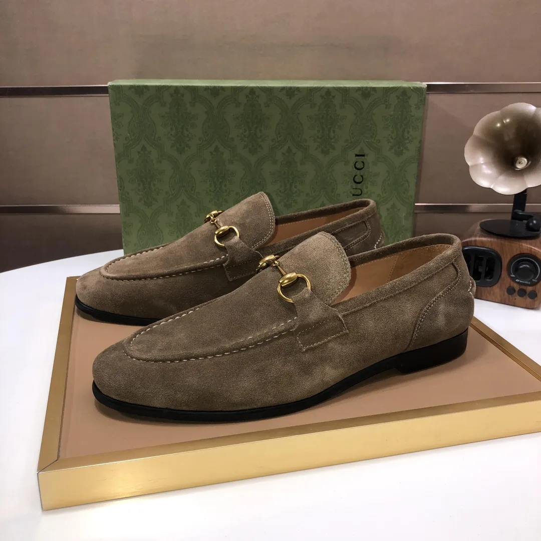 Men's shoes 💰580💰[GUCCI—Gucci] The latest high-end version of Gucci. Official website new model. Available at the same time at counters, the uppers are made of original cowhide imported from Italy/matched with the original special material splicing design concept; "highlight, high-end, grade, extravagance" and exquisite workmanship (original mesh fabric) sole: original factory special outsole size (38-45) (custom-made 45 non-returnable)